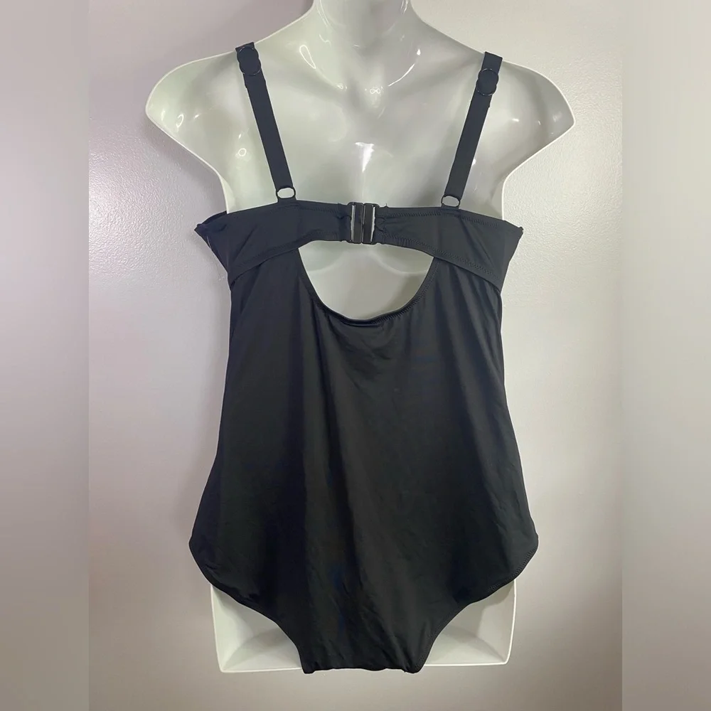 CITY CHIC Black Rhodes One Piece Swimsuit Padded Underwire SKU0814